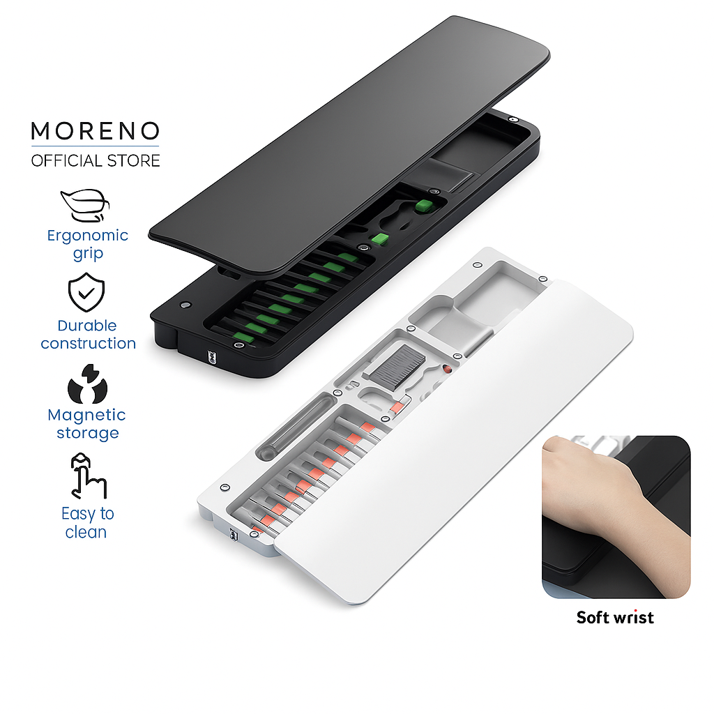 Magnetic Ergonomic Screwdriver Set with Soft Wrist Support