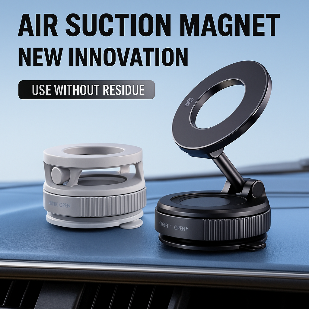 Premium Magnetic Car Phone Mount — 360° Rotation | Strong N52 Magnet | Universal Use